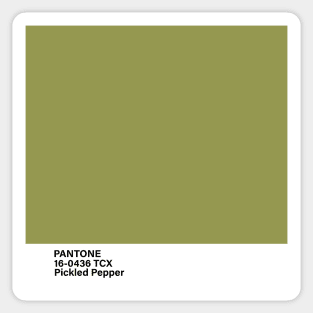 pantone 16-0436 TCX Pickled Pepper Sticker